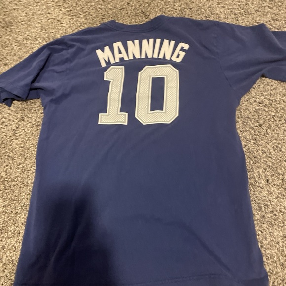Reebok brand Eli manning t shirt jersey #10 is a Medium for like 10,11,12 y/o - Picture 2 of 2